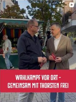 Wahlkampf vor Ort mit Thorsten Frei